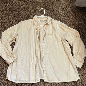 Madewell Cream Button-Up Shirt